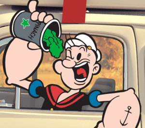 Popeye driving his car.png