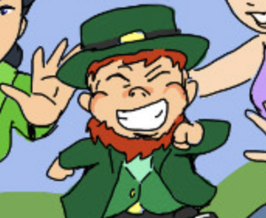 Leprechaun in Wonderella Drops by the Jungle.png