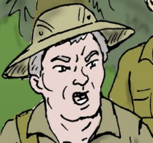 Gwen Davis's father in Jungle Romance.png