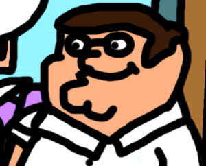 Peter Griffin (Original Comic Featuring Peter Griffin Kicking Jenny Everywhere Out).png